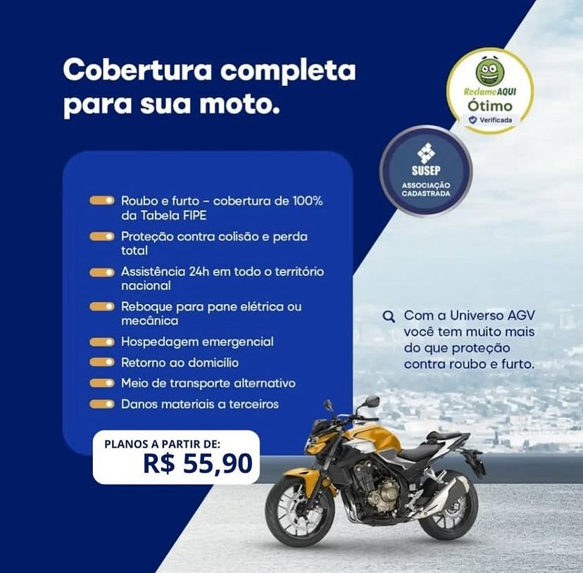 Moto - Cobertura completa